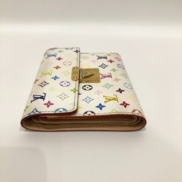 【18MK】Louis Vuitton White Multicolor Koala Wallet sku#85483 (gently used) - Picture 4 of 13